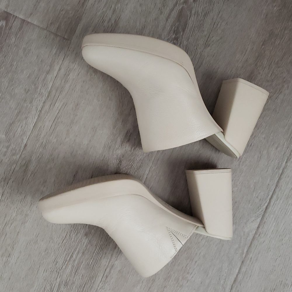 Naturalizer Women's Shoes Ivory Slip On Mule Genn Connect